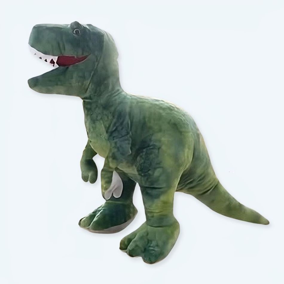 Peluche Tyrannosaure Vert Géant - Doux pour les Enfants de l'Ère Jurassique