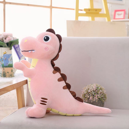 Peluche Tyrannosaurus Rex rose douce pour enfant - Dino Jurassique