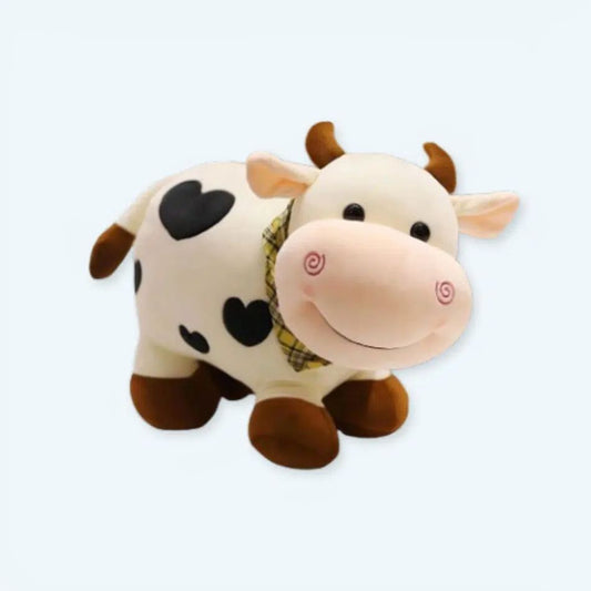 Peluche Vache Coeur Doux - Motif Amour Câlin pour Enfant