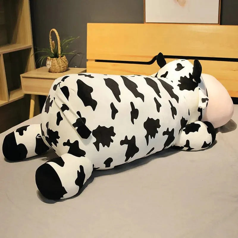 Peluche vache géante noir et blanc
