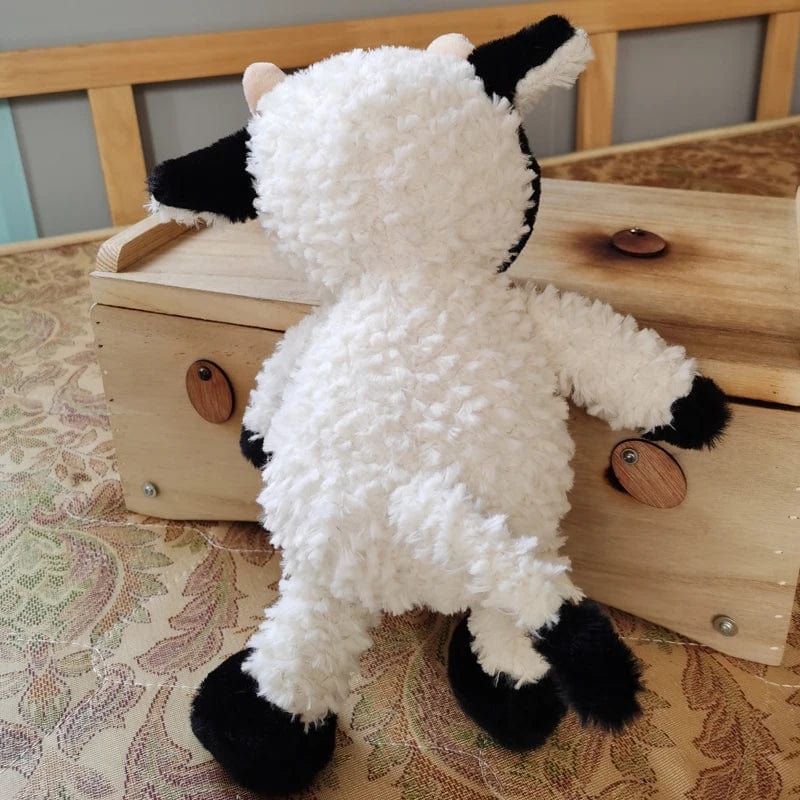 Peluche Vachounette à Fourrure Blanche