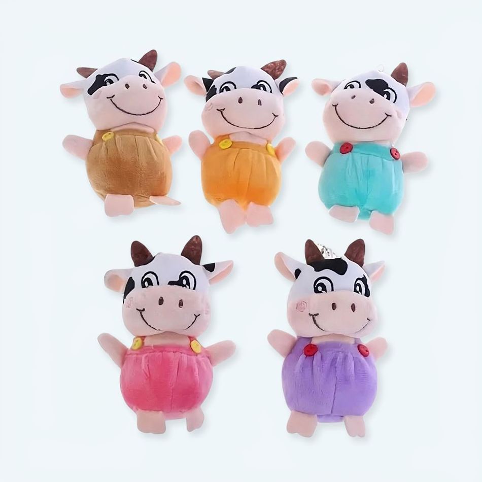 Peluche vache porte-clés mignonne et douce - Idée cadeau originale