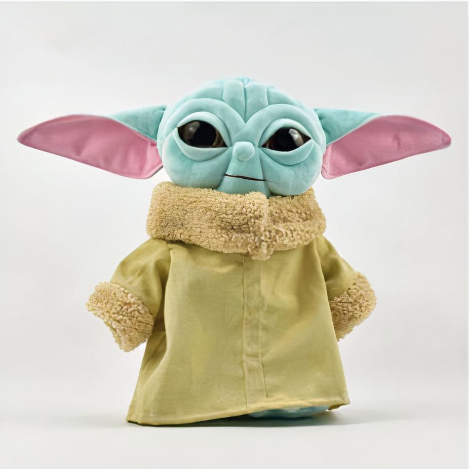 Peluche Yoda bleu doux galactique pour enfant câlin