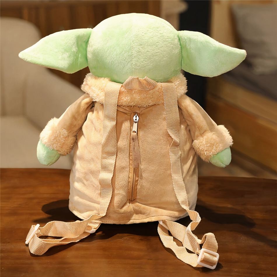 Peluche Yoda sac à dos vert doux pour enfant Star Wars