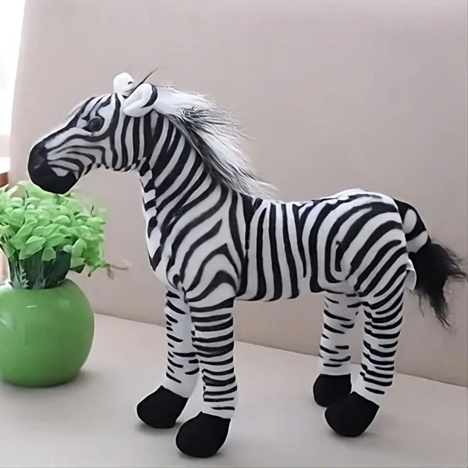 Peluche zèbre doux Safari Enfant
