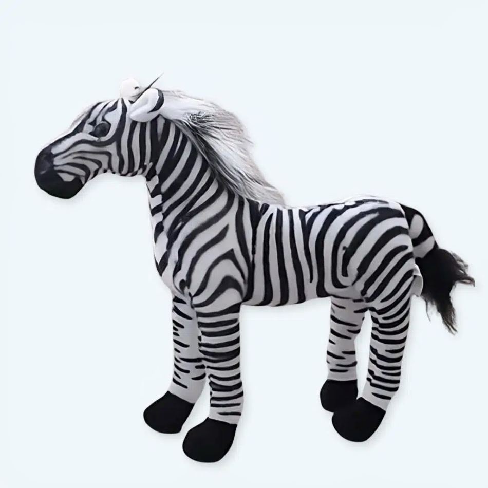 Peluche zèbre doux Safari Enfant